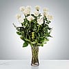 Dozen Long Stemmed White Roses