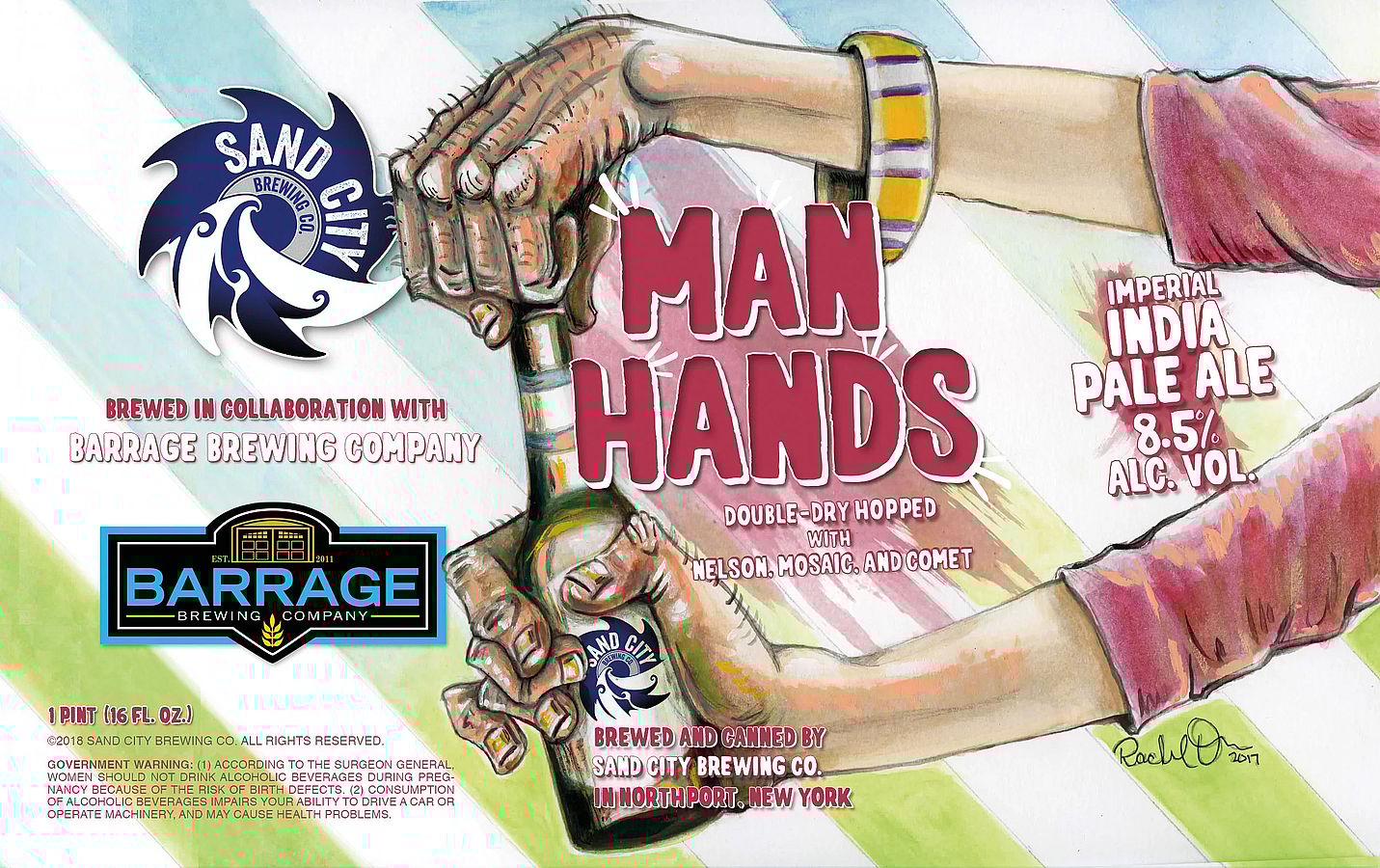 Sand City Brewing Company Man Hands