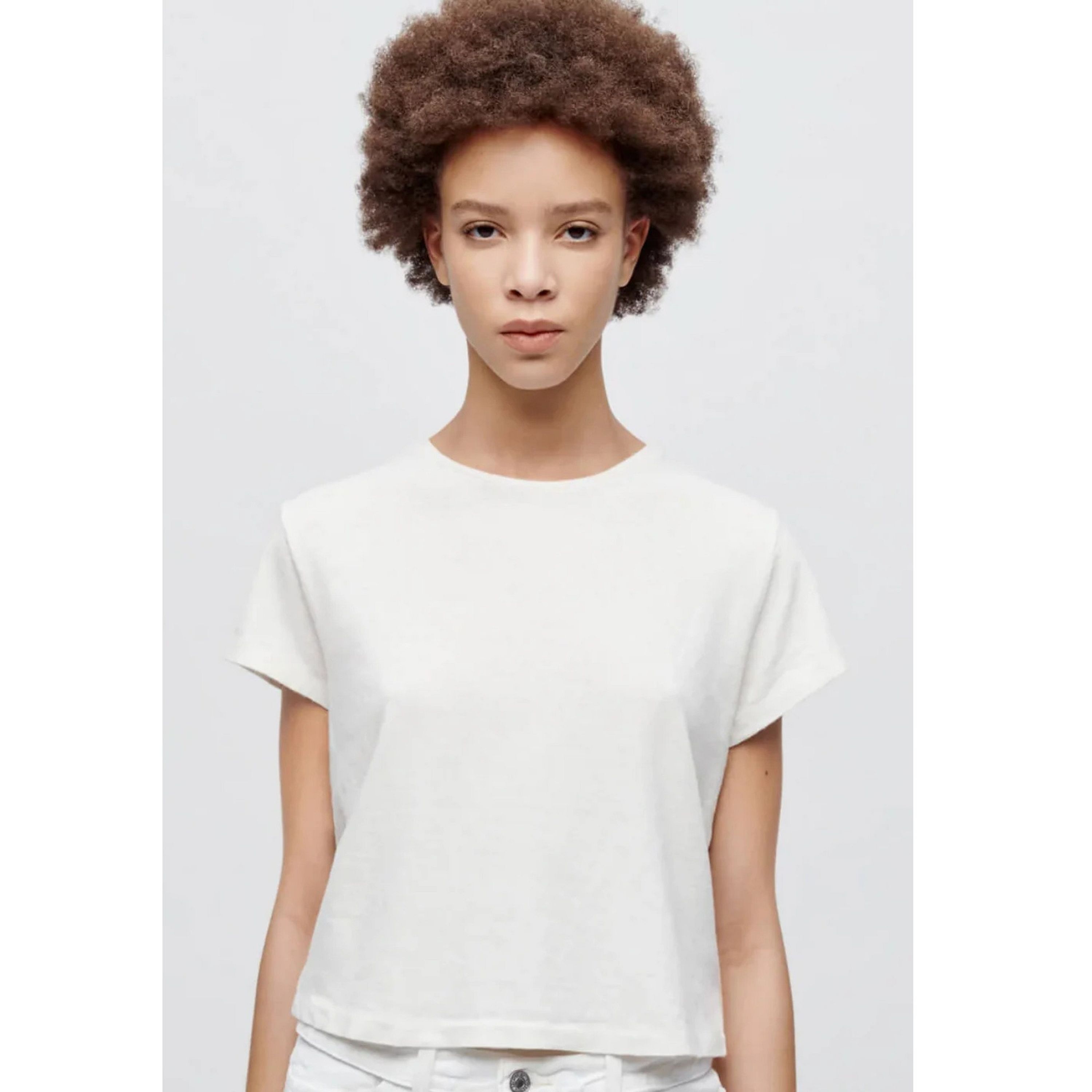 Vintage White Boxy Tee