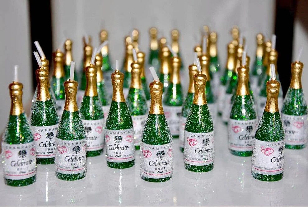 Mini Fizzy Champagne Candle