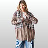 Oli & Hali Plaid Distressed Button Down Shirt