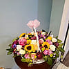 Large floral basket