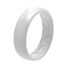 Groove Life Thin Pearl Metallic Silicone Ring, Size 7