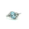 Genuine Aquamarine Gemstone Ring