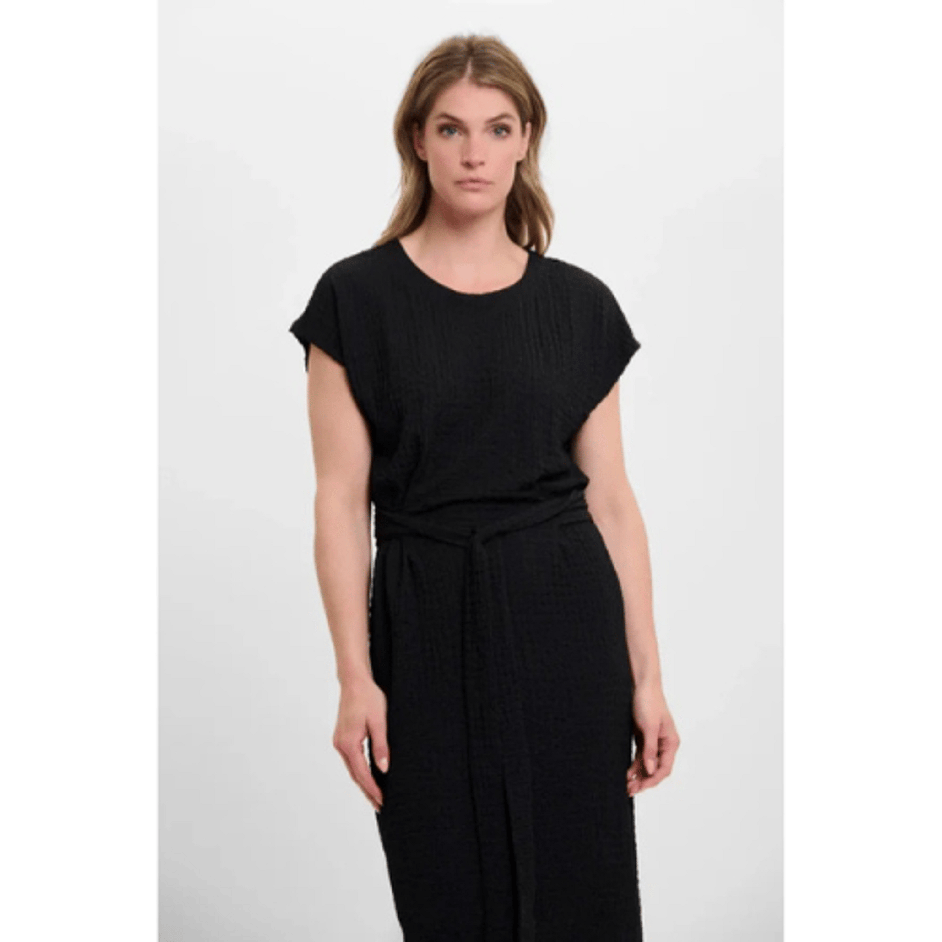 Midi Black Dress Tie Belt (XS Left)