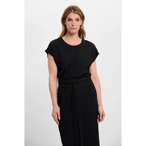 Midi Black Dress Tie Belt (XS Left)