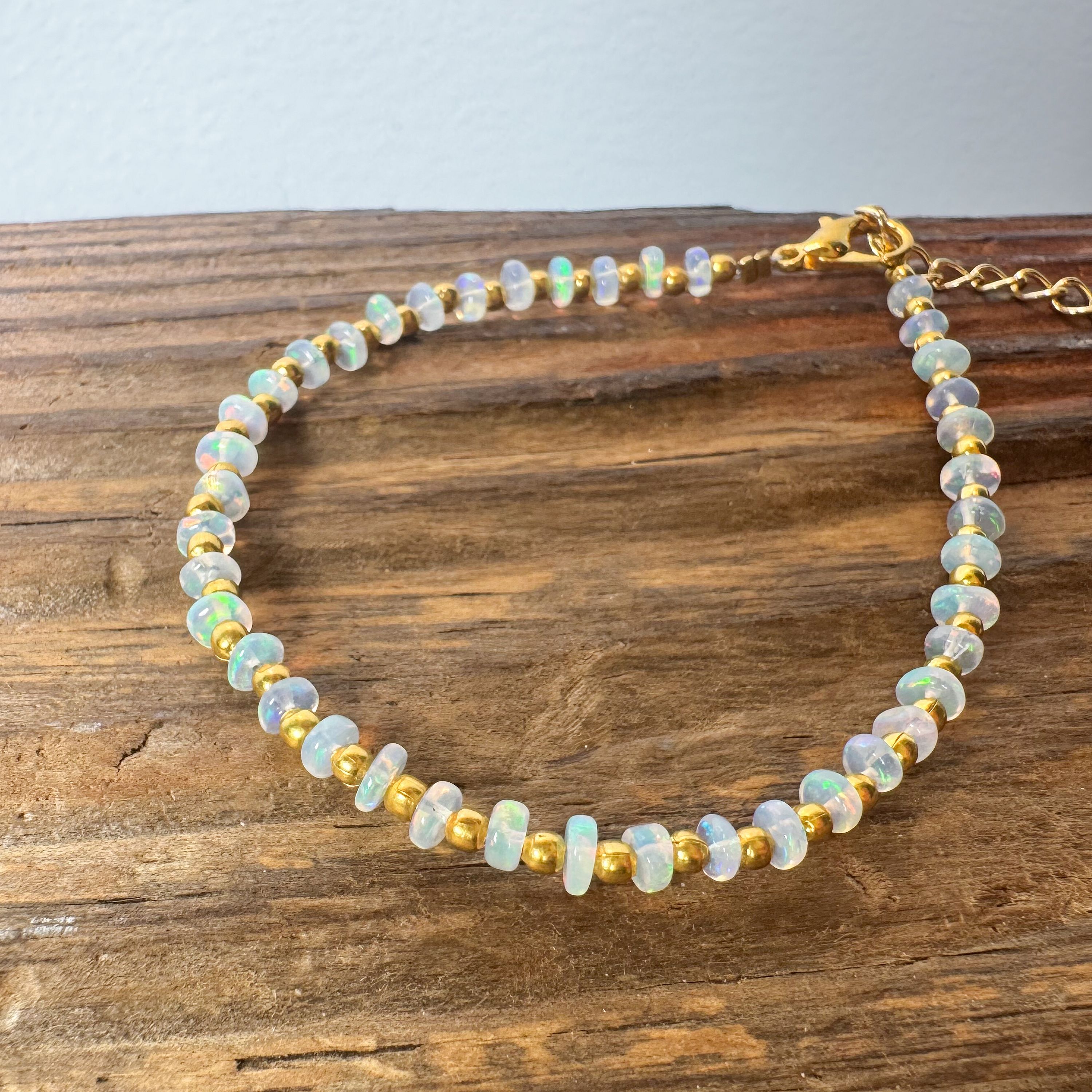 Natural Ethiopian Fire Opal Bracelet