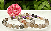 Natural Thousand Layer Phantom Quartz Stretch Bracelet