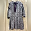 NWOT kidichic long sleeve dress with a velvet bow and trimmings
