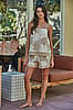 By Together Taupe Seashell Print Tube Neck Top