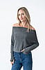 Lurex On/Off Shoulder Top - Silver