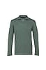 Green Eco-Blend Long Sleeve Polo