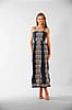 PreviousNext Julia Jordan Navy & Ivory Maxi Dress