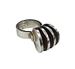1970s Vintage Pekka Piekainen Auran Kultaseppa Flared Modernist Sterling Ring