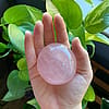 Rose Quartz Palm Stone