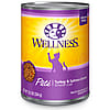 Wellness Complete Health Pate Turkey & Salmon Formula Grain-Free Wet Cat Food Cans