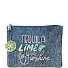 Tequila Lime & Sunshine Denim Pouch