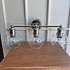Polished Nickle 3-light vanity light