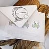 Crab Trio Beach Card with Seaglass
