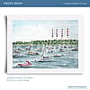 Northport Harbor with Stacks - 8"x10" Limited Edition Print