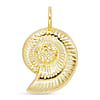 Gold Nautilus Shell Charm