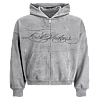 Lost Shdws  Distressed Script Hoodie (Grey