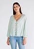 Dusty Sage Lace Top
