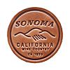 Sonoma Wine Country Leather Coaster