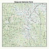 Printed Image Sequoia National Park Topographical Bandanna