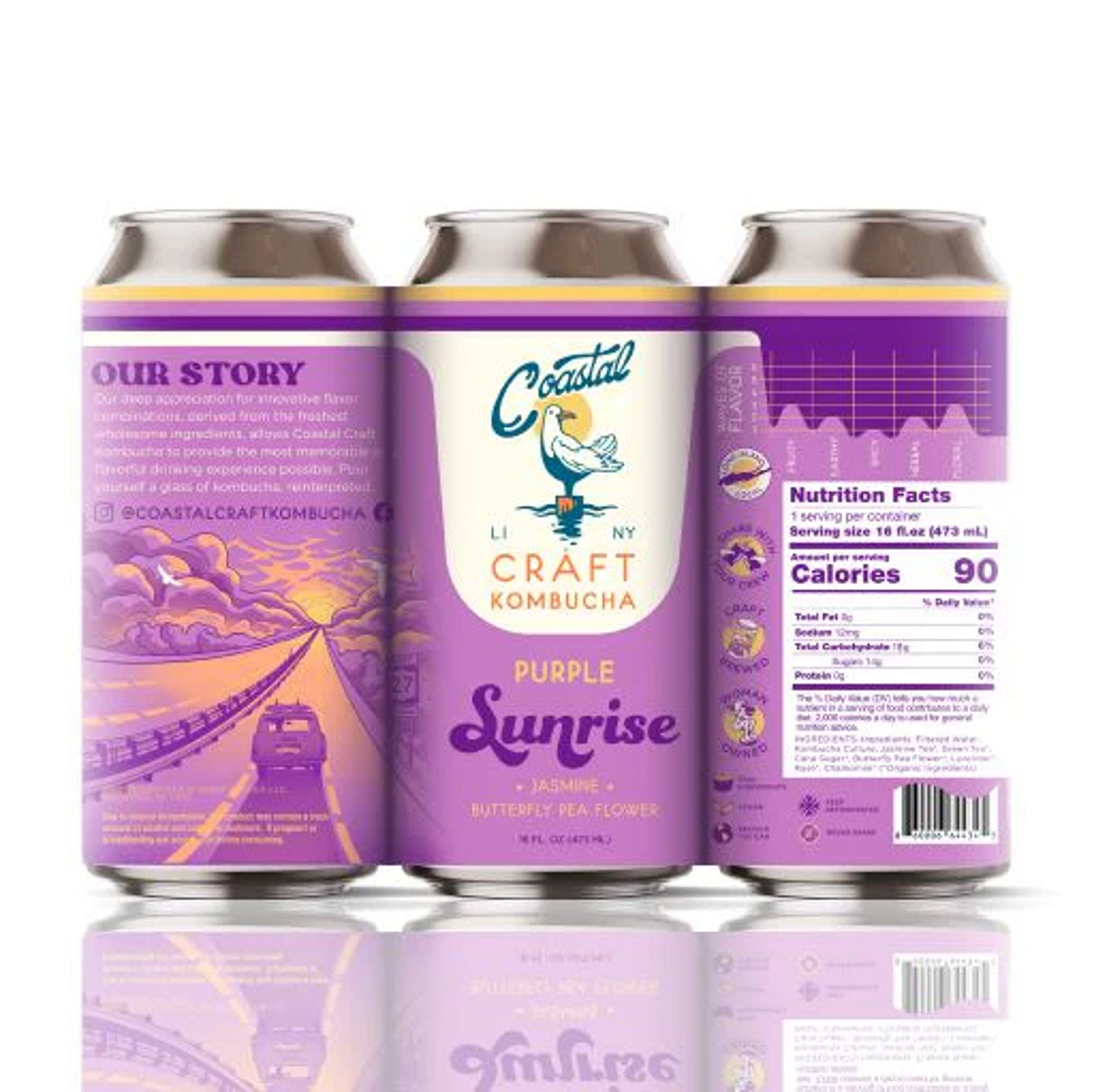 Coastal Craft Kombucha Purple Sunrise