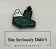 “Spooky All Year” Ghost Coffin Enamel Pin (Limited Edition)