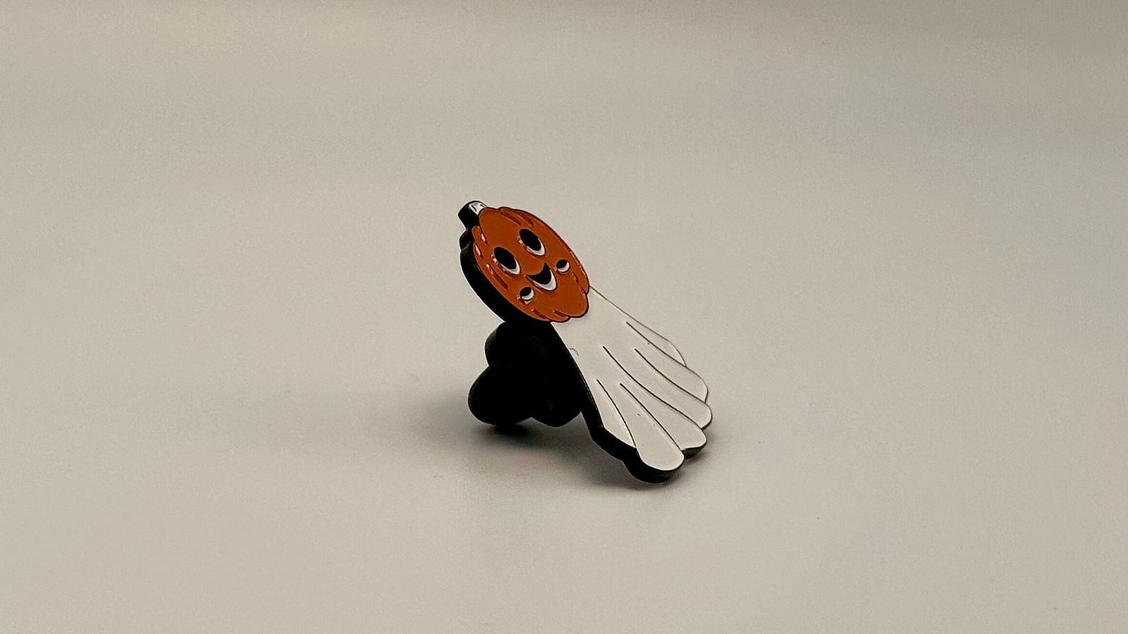 Pumpkin Ghost Enamel Pin
