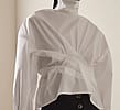 Twisted Stretch- Cotton Shirt by A.W.A.K.E. MODE
