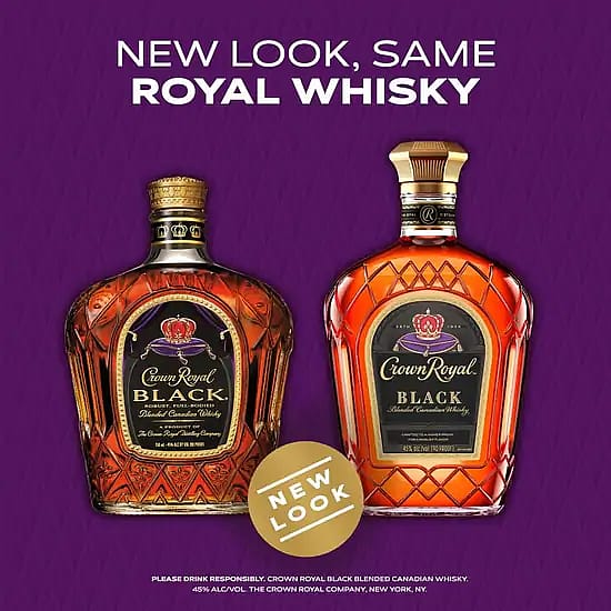 Crown Royal Black Blended Canadian Whisky 90 Proof (1.75 L)