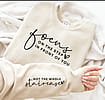 Focus on the step in front of you sweater