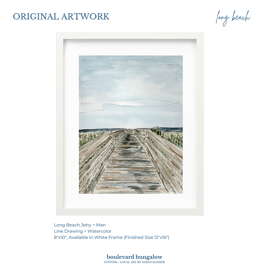 Long Beach Boardwalk 8"x 10"