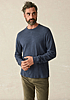 Faherty Men’s Sunwashed Slub Crew- Blue Nights