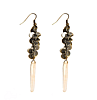 Circle Tassle Crystal Earrings