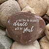 Engraved Rock: 'And Then She Decided To Dance With Her Soul' | Sympathy Gift | Memorial Word Stone | Condolence