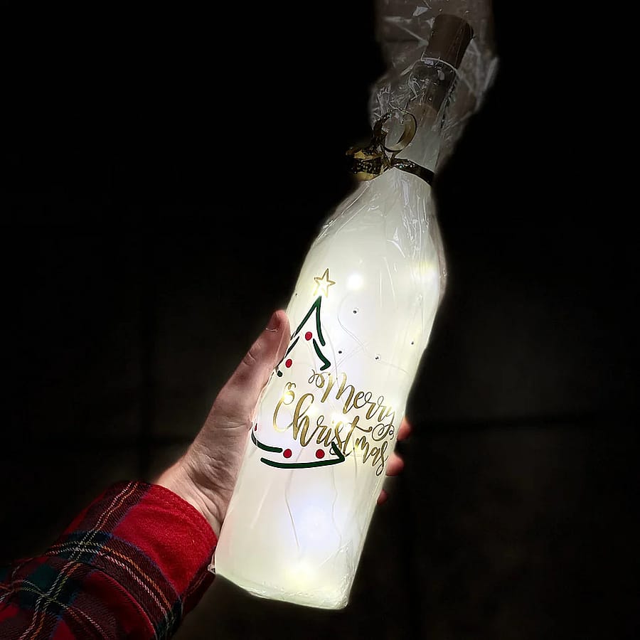 Holiday Light Up Bottle Candles