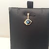 Men's/Women's 14k solid yellow Real Gold EVIL EYE pendant charm .80grams