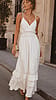 V-NECK SURPLICE SMOCK WAIST MAXI DRESS