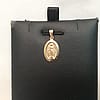 14K yellow real solid Gold oval VIRGIN MARY MIRACULOUS Medal charm pendant .9gr