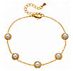 Arianna Gold Chain Pearl Bracelet