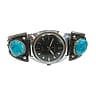 1970s Vintage Caravelle watch with Turquoise and Sterling silver band - mechanical