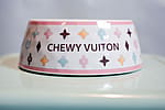 Pink Chewy Vuitton Bowl
