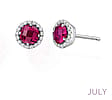  July Birthstone Earrings
