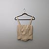 Vintage cream 100% silk corset like tank top