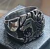 Lion silver abstract ring solid