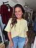 Buttercream Stripe Top